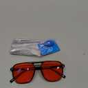 FEISEDY Sleep Blue Light Glasses for Woman Men 99.9% Computer Gaming Red Lens Eyeglasses Reduce Eyestrain G2835