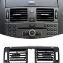 Front Center Air Grille Outlet Cover for Mercedes Benz W204, AC Vent Grille Outlet Cover Panel Replacement for Mercedes-Benz C Class C300 C350 C180 AMG
