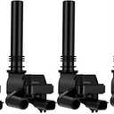 ECCPP Pack of 4 Ignition Coils for Dodge 1500 2500 3500 for Durango for Magnum for Chrysler 300 V8 5.7L V8 5.7L 2003-2005 Replacement for UF378 IC508 C1414 56028394AC