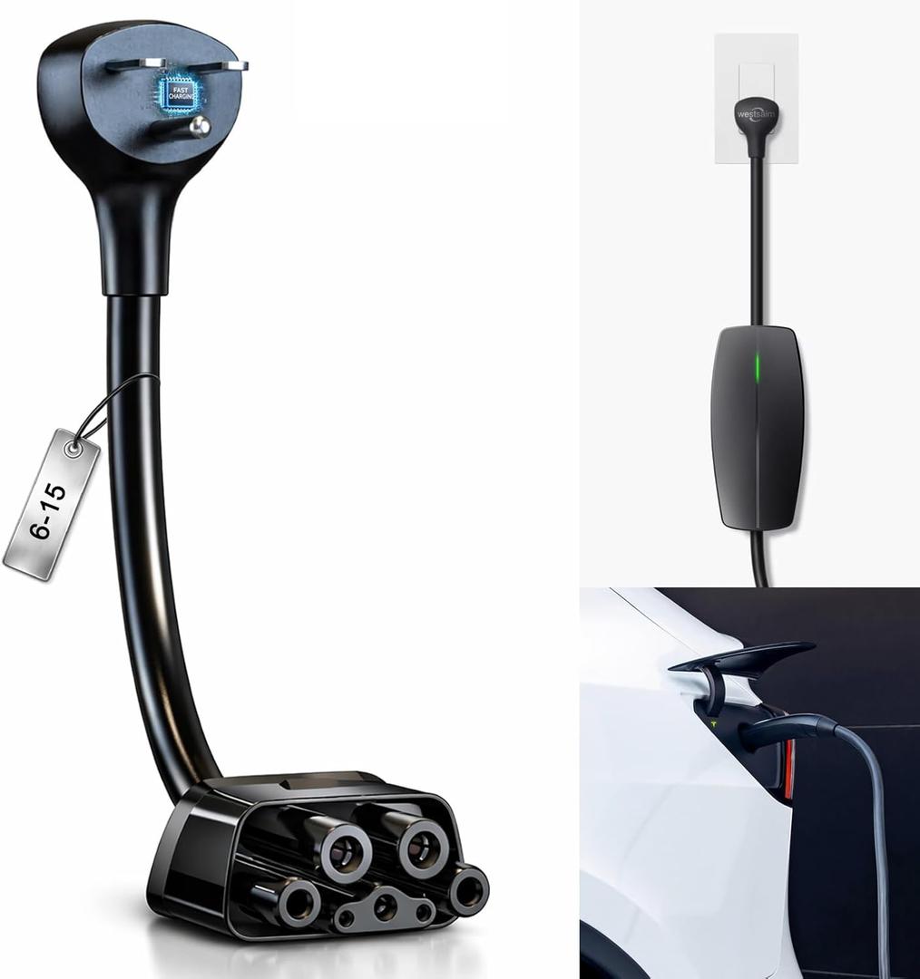 for Tesla NEMA 6-15 Adapter, Tesla Mobile Charger Adapter for Gen 2 and 3 ONLY, 240V Plug & 6-15 Outlet at 12 Amp 10-Inch