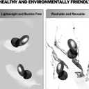 Ear Plugs for Sleeping Noise Cancelling,Comfortable Silicone Earplugs for Sleeping Hearing Protection Ear Plugs for Sleep, Focus, Noise Sensitivity (Black)