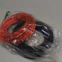 4/0 Gauge Battery Cable - 3FT Red + 3FT Black 4/0 AWG Welding Cable Flexible Stranded Oxygen-Free Pure Copper Wire for Automotive, Battery, Inverter, Solar, Marine and Generator