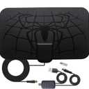 2026 Upgraded TV Antenna for Smart TV Indoor 300+ Miles Long Range with Amplifier Signal Booster