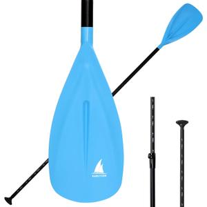 Karltion SUP Paddle - 3-Piece Adjustable Aluminium SUP Paddle with Glass Fiber Blade for Surfing, Floating, Water Sports