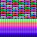 Maitys 72 Pcs Foam Sticks Light up Glasses, Glow in the Dark Sunglasses Foam Sticks LED Glasses Light up Supplies