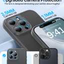 Shockproof for iPhone 16 Pro Case, [Full Camera Protection] [Military-Grade Drop Protection] Protective Anti-Yellow Slim Translucent Skin-Friendly for iPhone 16 Pro Phone Case, Gray