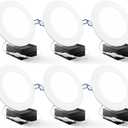 Sunco 6 Pack Recessed Lighting 6 Inch LED, Canless Ceiling Lights Slim with Junction Box, 850 LM, 14W (100W Equivalent), 4000K Cool White, Dimmable, Wafer Thin, 50000 Lifetime Hours ETL.