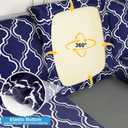 pickyNproud 8Pcs Patio Cushion Covers Stretch Outdoor Couch Cushions Slipcovers Replacement Washable Furniture Protector with Elastic Bottom Sofa Chair Seat Cover, Deep Blue