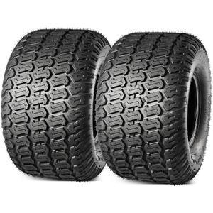 MaxAuto 20x10.00-8 Lawn Mower Tires, 20x10-8 Tractor Turf Tire, 20x10x8 NHS Tires, 4PR/Ply Tubeless, Set of 2