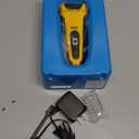 Wahl Lifeproof Lithium Ion Foil Shaver  Waterproof Rechargeable Electric Razor with Precision Trimmer for Mens Beard Shaving, Trimming, & Grooming with Quick Charge  Model 7061-100 (Yellow / Black)