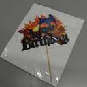 Dragon Cake Topper for Boys Girls Baby Shower Fire-breathing Dragon Knight Castle Party Supplies Glitter Dragon Happy Birthday Cake Decorations