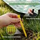 Extral Large Outdoor Waterproof Picnic Blanket With Shoulder Strap, 80"X80" 3-Layer Windproof Foldable Picnic Mat with Corner Nails, Machine Washable, Camping, Lawn Park Grass, Travel, Beach, Green