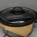 Crock-Pot Large 8-Quart Programmable Slow Cooker with Auto Warm Setting Black Stainless Steel