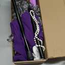 WooWee Kids Girl 100 Days of School Costume, Old Lady Costume for Kids, Halloween Cosplay Dress Up (3-5y, Purple)