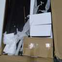 Black Dresser for Bedroom with 7 Drawers, Modern Wide Chest of Storage Drawer with Gold Handles, TV Stand Dresser, Wood Dressers for Bedroom, Living Room, Hallway, Entryway, 55’