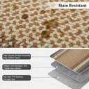 RUGSREAL Braided Washable Area Rug 8x10 Large Area Rug for Living Room Modern Braid Bedroom Carpet Non Slip Stain Resistant Dining Room Throw Rug Farmhouse Accent Carpet for Home Decor, Sand/Bronze