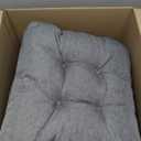 Love's cabin Memory Foam Chair Cushions Set of 4, 15.5"x15.5"x3.5" Indoor & Outdoor Seat Pads for Dining, Kitchen, Office, Patio Chairs - Grey