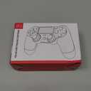 TIANHOO Wireless Controller with LED Light Compatible with PS4 - Crack White