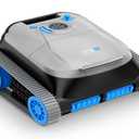 NIXBOT QP5 Robotic Pool Cleaner, Cordless Pool Vacuum for Inground Pools, Dual-Motor Turbine System, Robotic Pool Vacuum for Above Ground Pools with Wall Climing and Navigation Technology