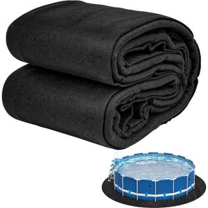 Abimars Thicker Pool Liner Pad for Above Ground Swimming Pools, 21 Foot Round Pool Mats for Pool Bottom, Seamless Comfort, Double Density Puncture Resistant, Black