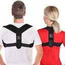 Schiara Posture Corrector for both Men and Women, Comfortable Upper and Back Brace, Adjustable Back Straightener Support for Back, Shoulder and Neck