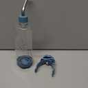 Hamster Water Bottle Hanging Container for Small Pets Including Guinea Pigs Gerbils Hedgehogs Transparent Blue Plastic Leak-Proof Water Feeder for Cage Use