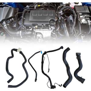 FZJDSD Engine Radiator Coolant Hose & Heater Hose &Pipe 5PCS Compatible with Chevy Cruze 2011-2016 1.4L Replace 13251447 13251435 13291779 94543097 25193343