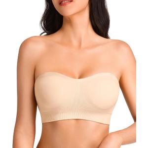 Strapless Bras Nude (Yellow, L)