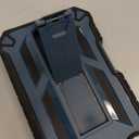 FNTCASE for iPhone 16 Plus Case: Military Grade Drop Proof Protection Mobile Cover with Kickstand | Matte Textured Rugged Shockproof TPU | Protective Sturdy Phone Case - 6.7 inch Blue