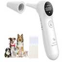 Pet Ear Thermometer for Dogs, Cats, and Livestock, Long Probe Designed, /  Convert and Sound Switch Dedicated Button, 1 Second Measurement, 20 pcs Pet Swabs Included