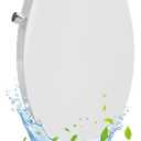 Garvee Non-Electric Bidet Toilet Seat for Elongated Toilets Dual Nozzle System, Manual Control, Cold Water Bidet Attachment, Easy to Install, White