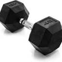 CAP Barbell Coated Hex Dumbbell Weight - Single, 40 Lbs
