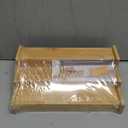 Spice Rack Kitchen Cabinet Organizer- 3 Tier Bamboo Expandable Display Shelf Yellow