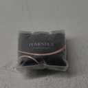 Puimentiua Women Linen Pants Lightweight Pants with Lace Side Summer Casual Beach Drawstring Elastic Waist Trousers (Large, Black)