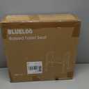 Raised Toilet Seat with Handles, Width & Height Adjustable Toilet Seat Risers for Seniors, Heavy Duty 400lbs Elevated Toilet Seat for Elderly, Pregnant, Handicap, Fit Any Toilet (White)