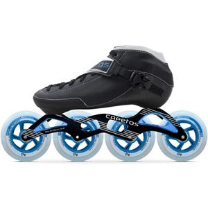 Speed Inline Racing Skates - Carbon Fiber Composite Speed Skate for Men, Women, and Kids - Indoor/Outdoor Skating (42/8.5)