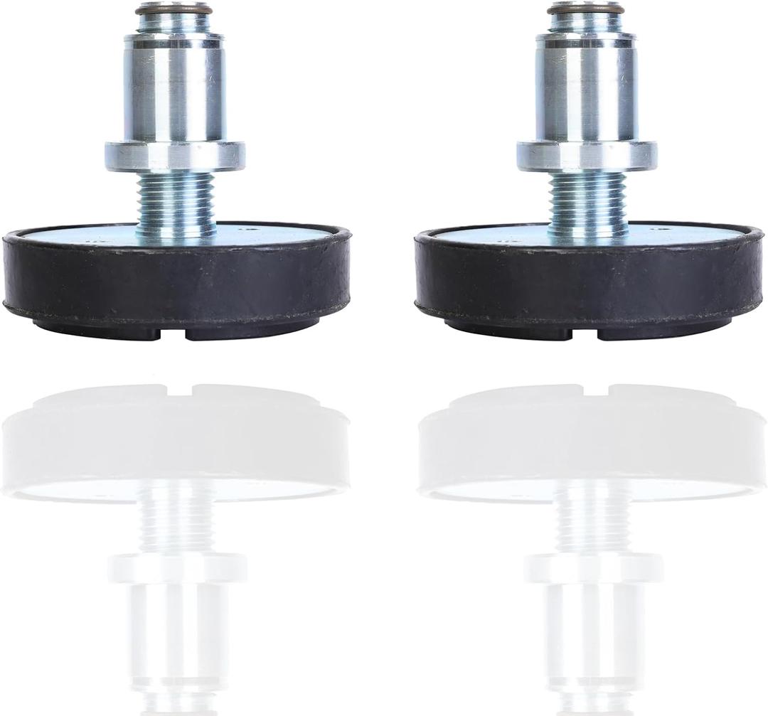2pc Car Lift Tray with Rubber and High Foot pad 35mm Shaft Diameter Han Macson (Buttoned Thread Style)