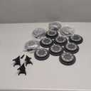 Flacchi Solar Ground Lights - Solar Powered Lights Outdoor Solar Disk Light Waterproof Landscape Light for Patio Yard Pathway Walkway Driveway (Cool White, 12 Pack)