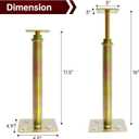 4 Pack House Jacks for Leveling Foundation Jacks for Leveling House Floor Jack Adjustable Floor Jack Telescoping Jack for Temporary Support Adjustable Range 11 inch - 16 inch