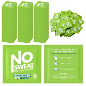 Timgle 150 Pcs Antiperspirant Deodorant Wipes Individually Wrapped Bulk Armpit Deodorant Sweat Wipes Body Wipes for Women Men Teens Underarm Armpit Excessive Sweating(Bright)
