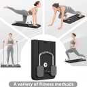 JANUA Pilates Board - Pilates Reformer Set, Multi-Purpose Foldable Pilates Reformer Board for Home, 5 in 1 Pilates Sliding Board