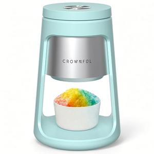CROWNFUL Shaved Ice Machine, Snow Cone Machine with 2 Ice Cups, Ice Shaver Machine for Snow Cones, Snowballs, Frozen Cocktails and More, Easy to DIY with Snow Cone Syrup at Home, Gifts for Men&Women