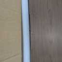 POVISON Fully Assembled Floating TV Stand with Flip-Down Cabinet Doors, 63" Walnut and White Floating Media Console, Solid Wood Floating Entertainment Center, Minimalist TV Stand