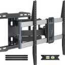 Weatherproof Outdoor TV Mount for 47-86 inch TV, Full Motion TVs Wall Mount TV Bracket with Smooth Swivel Tilt Extension Leveling, Hold Tv up to 132lbs, Max VESA 600x400mm by USX STAR