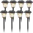 MAGGIFT 8 Pack Outdoor Solar Lights - Waterproof, Solar Pathway & Garden Lights for Yard & Patio, Solar Powered for Driveway