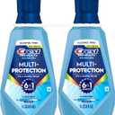 Crest Mouthwash Pro Health Multi-Protection, 1L, 2 Pack, 6-in-1 Benefits, Alcohol Free, Enamel Repair, Breath Freshener, Anti Cavity, Fluoride mouthwash, Bad Breath Treatment for Adults, Contains CPC