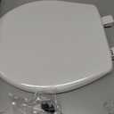 Bemis 730SLEC Slow Close Toilet Seat, Easy Clean Hinges and Durable Plastic Seat, Made in USA, Round, White