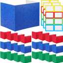 Crtiin 24 Pcs Privacy Folders for Students Desk Dividers Standard School Privacy Cardboard Board Testing Dividers Shield for Classroom Teacher Supplies Keep Eyes from roving(Cute)