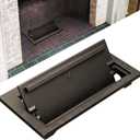 Cast Iron Fireplace Ash Dump Door, Fireplace Cover for Easy Ash Cleanup, Ideal for Living Rooms, Bedrooms, Patios, and Public Spaces, Black