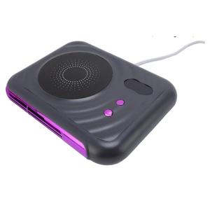 2 in 1 Cup Warmer, Thermostatic Cup Mat with Warm Air Blower and Auto Heat Preservation, Intelligent Temperature Control for Coffee Tea Milk at Home Office Car (US Plug 110V